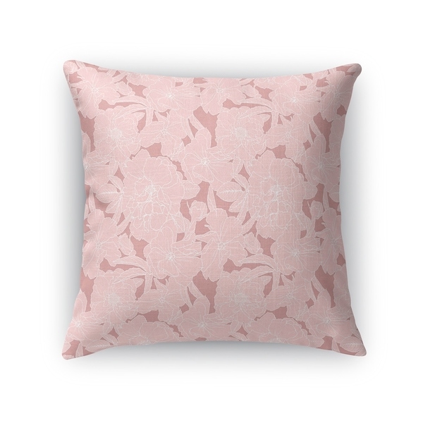 FLOWER POWER LDARK PINK Accent Pillow By Kavka Designs