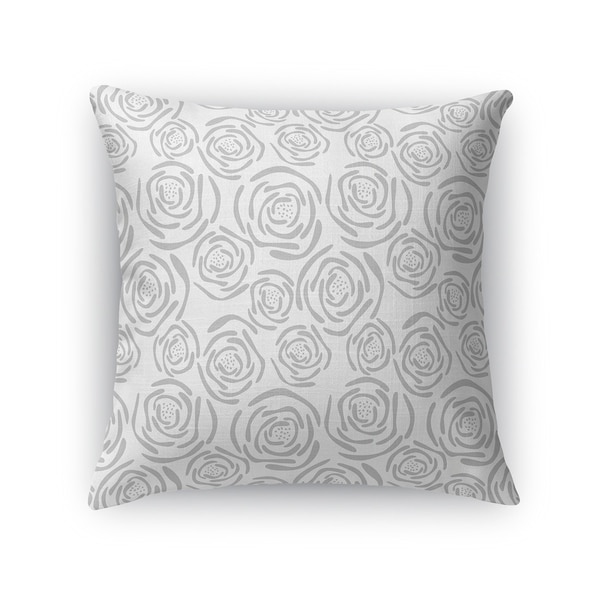 FLEUR GREY Accent Pillow By Kavka Designs
