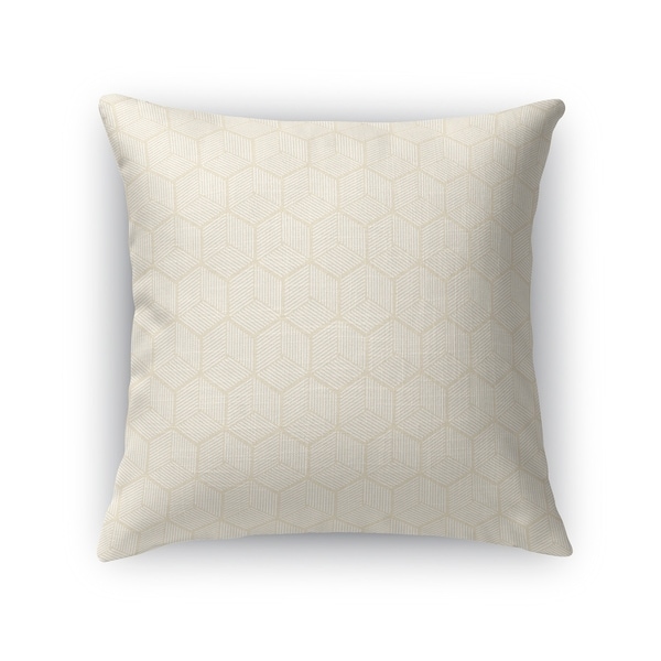 GEOCUBE OATMEAL Accent Pillow By Kavka Designs