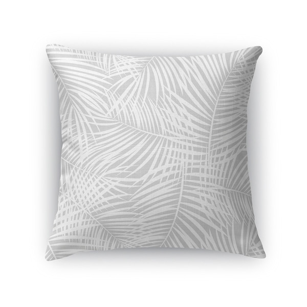 PALM PLAY GREY Accent Pillow By Kavka Designs