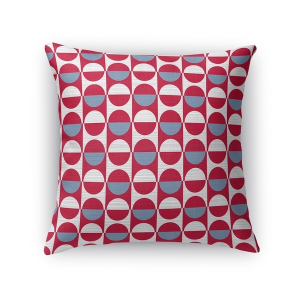 MOD SQUAD BLUE RED WHITE Accent Pillow By Kavka Designs