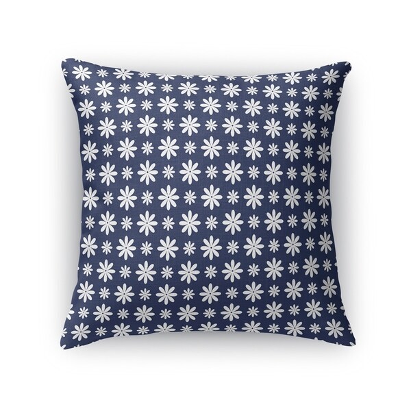 FLOWER SHOWER NAVY Accent Pillow By Kavka Designs