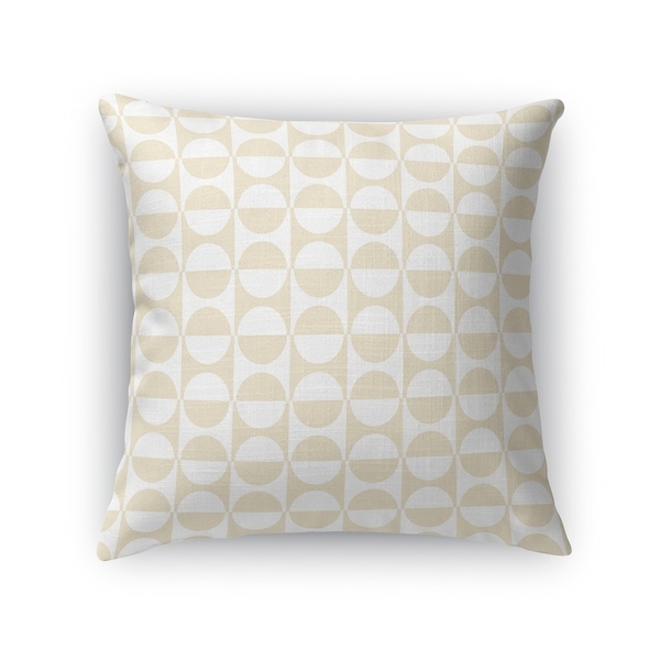 MOD SQUAD OATMEAL AND WHITE Accent Pillow By Kavka Designs
