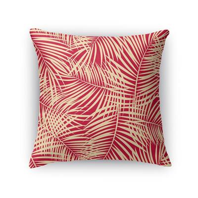 PALM PLAY RED Accent Pillow by Kavka Designs
