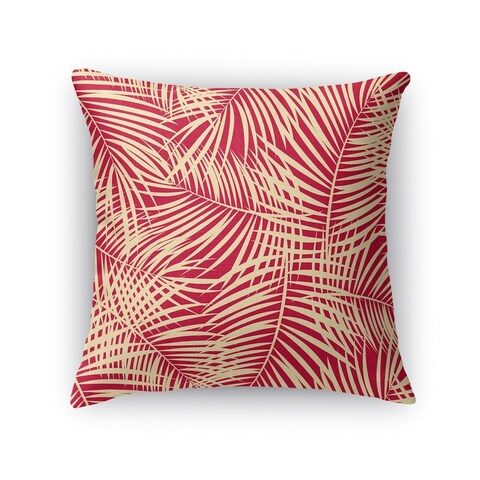 PALM PLAY RED Accent Pillow by Kavka Designs