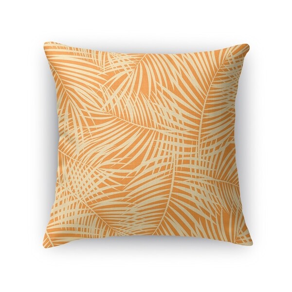 PALM PLAY ORANGE Accent Pillow By Kavka Designs