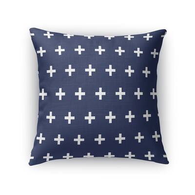 CRISS CROSS NAVY Accent Pillow by Kavka Designs
