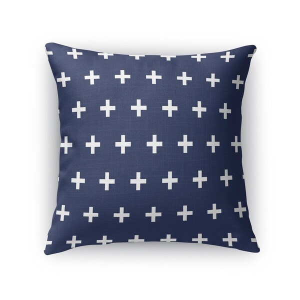 CRISS CROSS NAVY Accent Pillow By Kavka Designs