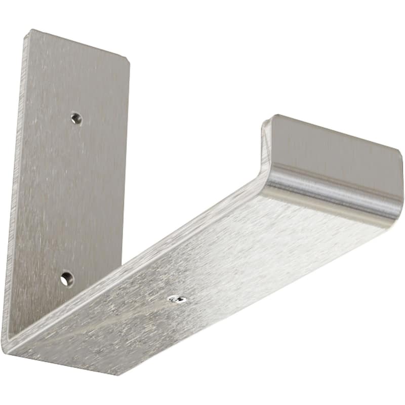 2"W x 8"D x 6"H Steel Hanging Shelf Bracket - Stainless Steel