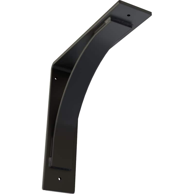 3"W x 12"D x 12"H Morris Steel Bracket - Powder Coated Black