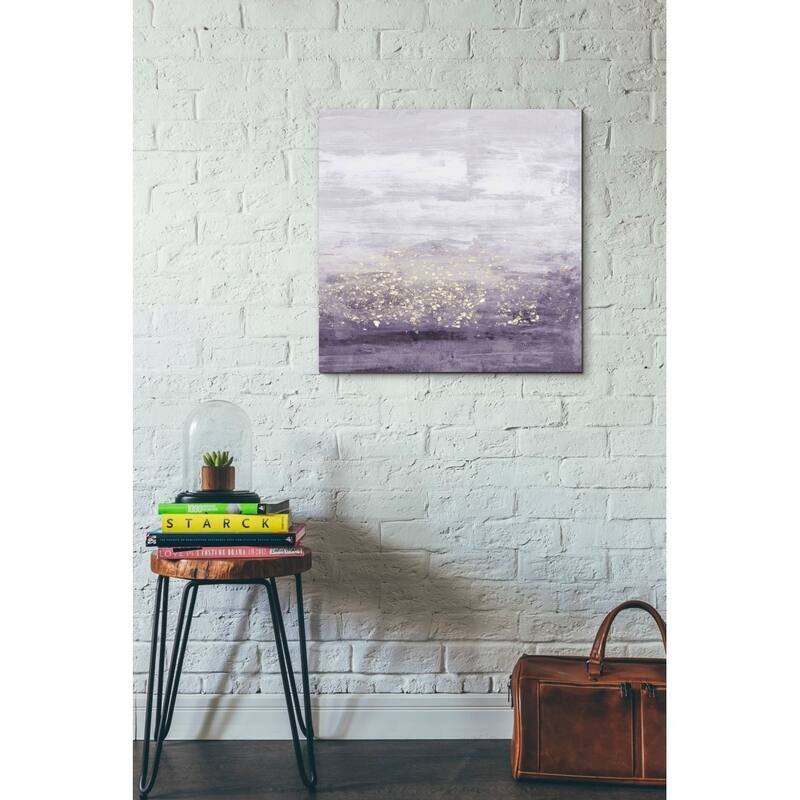 Silver Orchid 'Amethyst Glitter I' by Jennifer Goldberger Giclee Canvas Wall Art