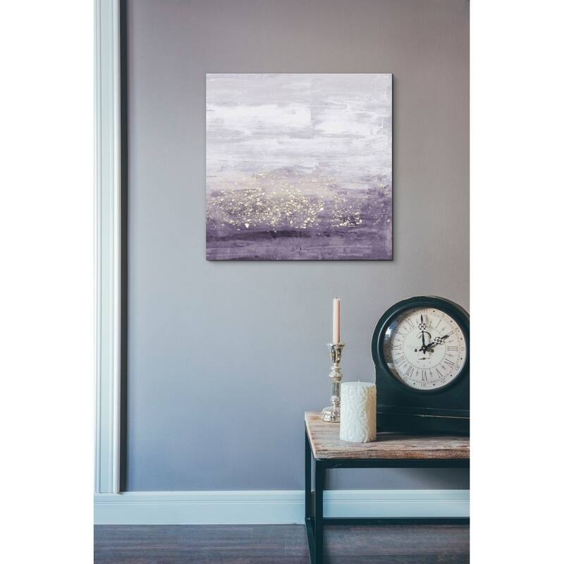 Silver Orchid 'Amethyst Glitter I' by Jennifer Goldberger Giclee Canvas Wall Art