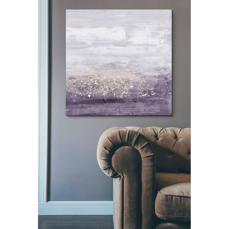 Silver Orchid 'Amethyst Glitter I' by Jennifer Goldberger Giclee Canvas Wall Art