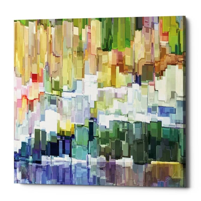 Epic Graffiti 'Glacier Bay III' by James Burghardt Giclee Canvas Wall Art, 12"x12" - 12 x 12