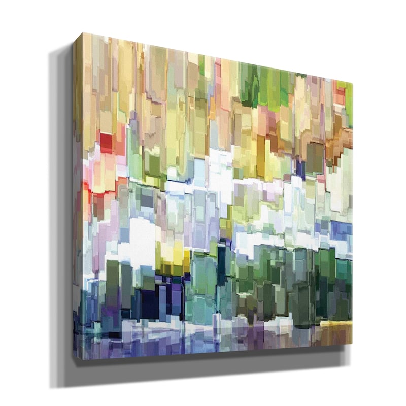 Epic Graffiti 'Glacier Bay III' by James Burghardt Giclee Canvas Wall Art, 12"x12"