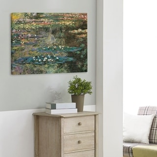 Claude Monet Water Lily Pond at Giverny Gallery-Wrapped Canvas - Bed ...