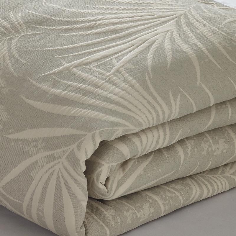 Shop Porch Den Arborpark Beige Tonal Ivory Leaf Patttern King