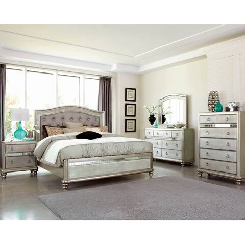Luxe Metallic 6-piece Upholstered Bedroom Set