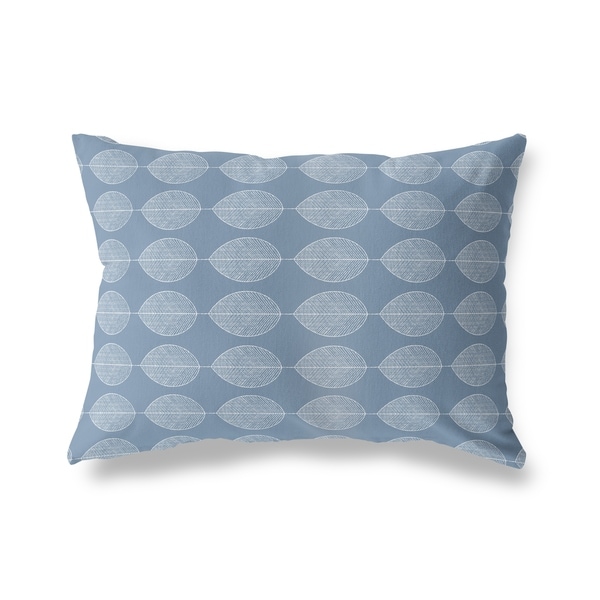 LEAF KEEF BLUE Lumbar Pillow By Kavka Designs