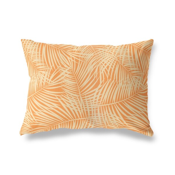 PALM PLAY ORANGE Lumbar Pillow By Kavka Designs