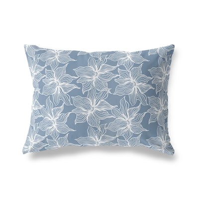 POSEIDON BLUE Lumbar Pillow By Kava Designs