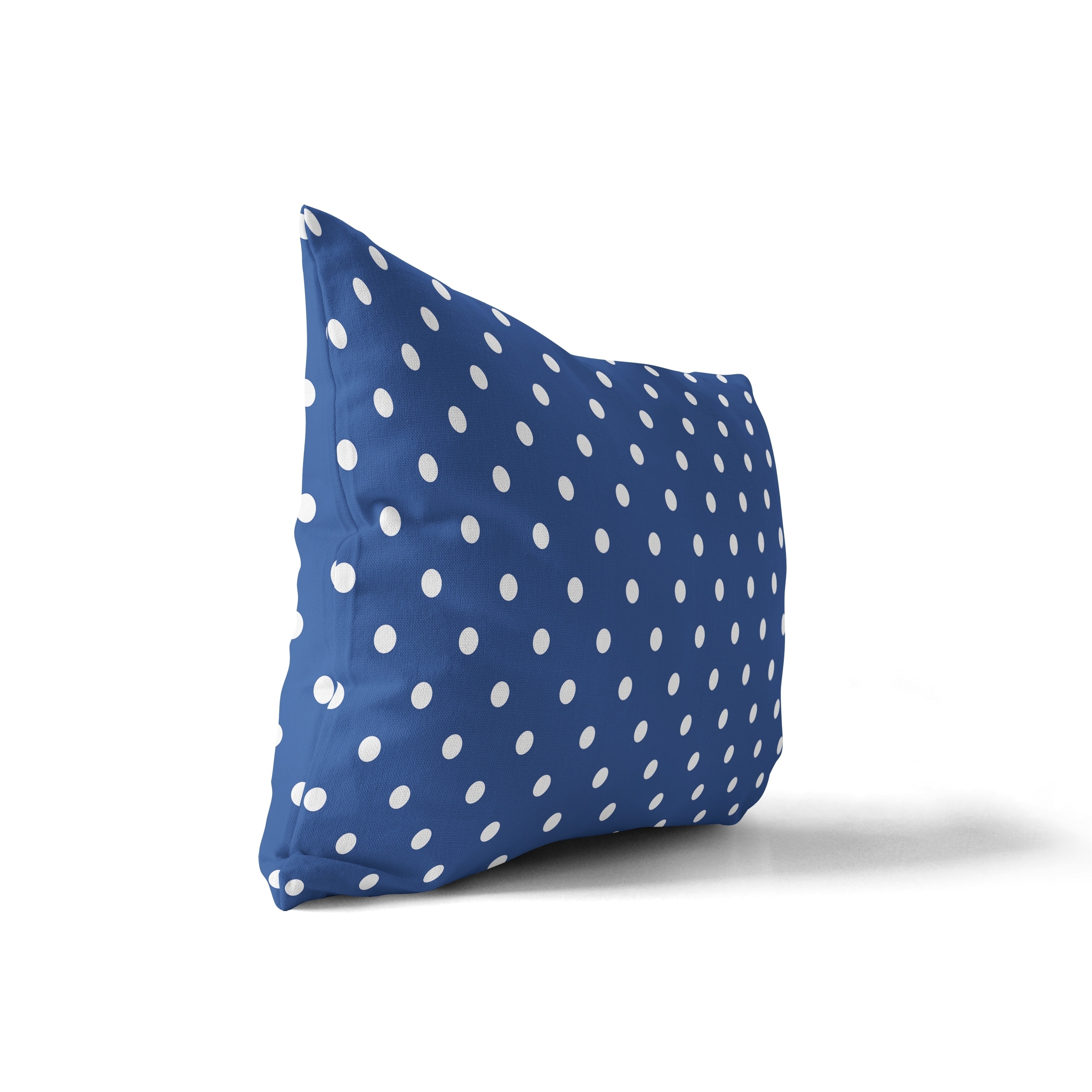 POLKA DOTS BLUE Lumbar Pillow By Kava Designs