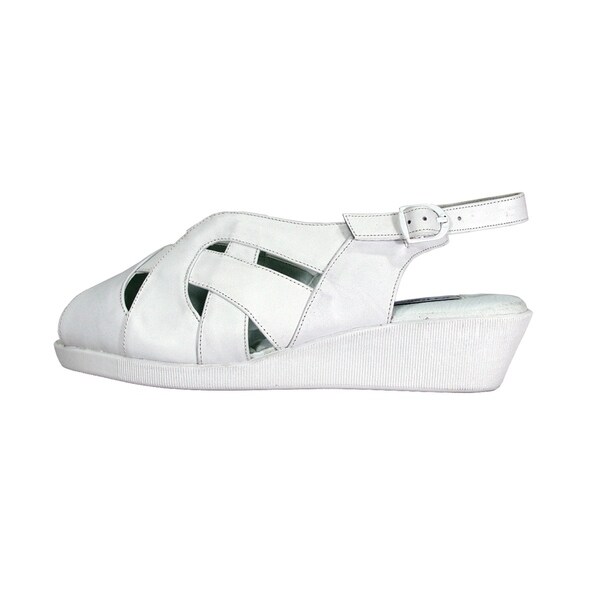 womens wide leather sandals