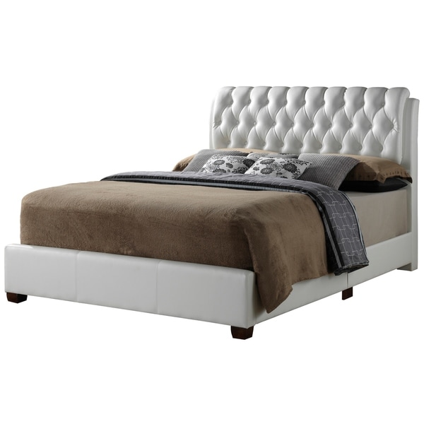 Shop LYKE Home Levi White King Bed Free Shipping Today 