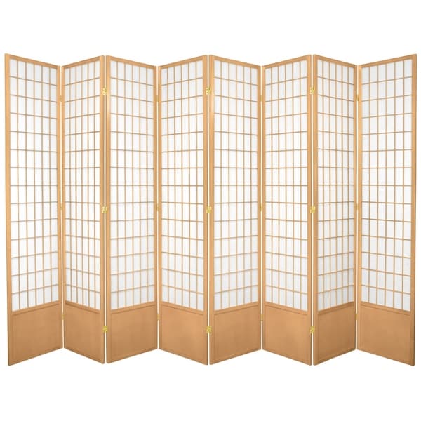 Handmade 7' Window Pane Shoji Screen
