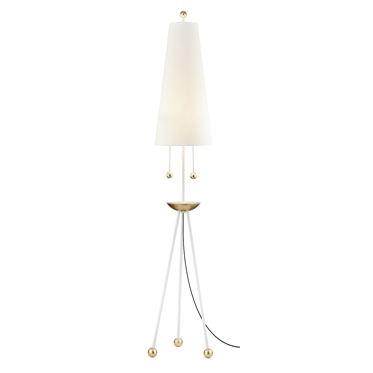 Shop Mitzi By Hudson Valley Liza 2 Light White Floor Lamp With