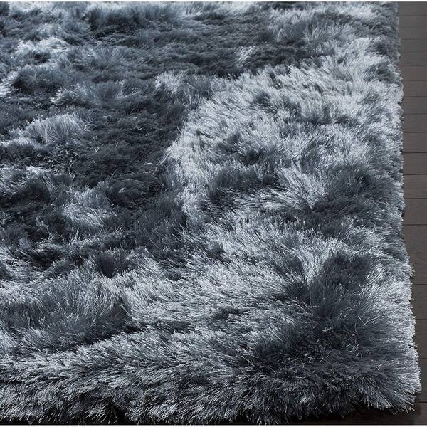 Shop Slate Grey Super Soft Shag Shaggy Modern Living Room Bedroom Rug Overstock 28257968 2 6 X 7 3