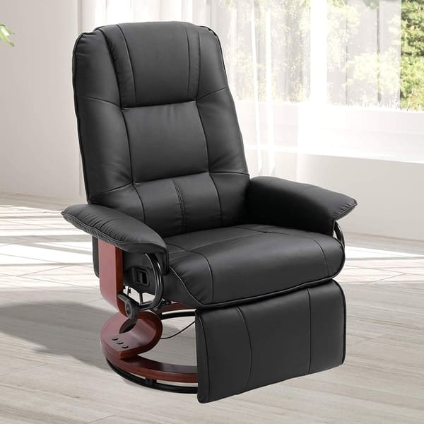 Adjustable Manual Swivel Base Recliner Chair with Extending