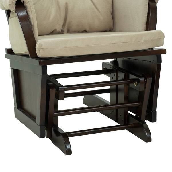 Shop Homcom Nursery Glider Recliner Rocking Chair With Shop Homcom Nursery Glider Recliner Rocking Chair With