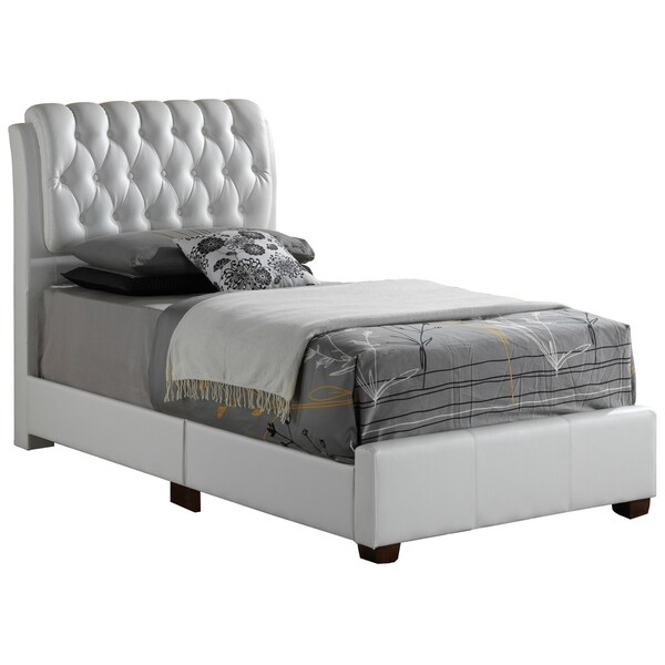 LYKE Home Levi White Twin Bed
