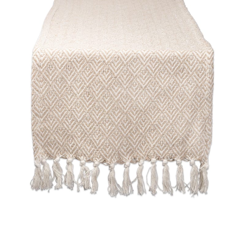 DII Braided Table Runner - 15x72 - Beige - Farmhouse