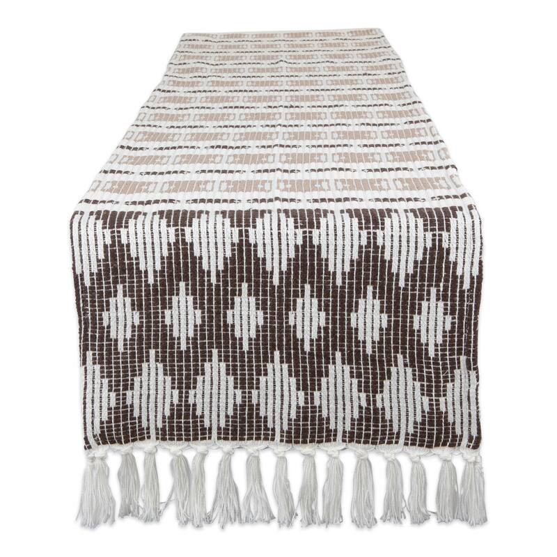 DII Braided Table Runner - 15x72 - Beige - Southwestern