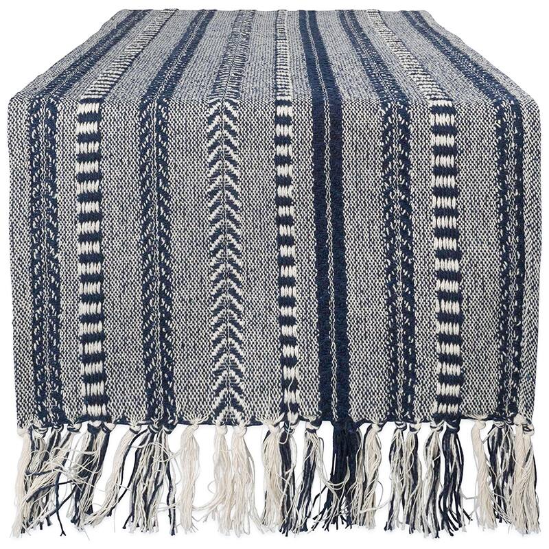 DII Braided Table Runner - 15x108 - Navy - Vintage