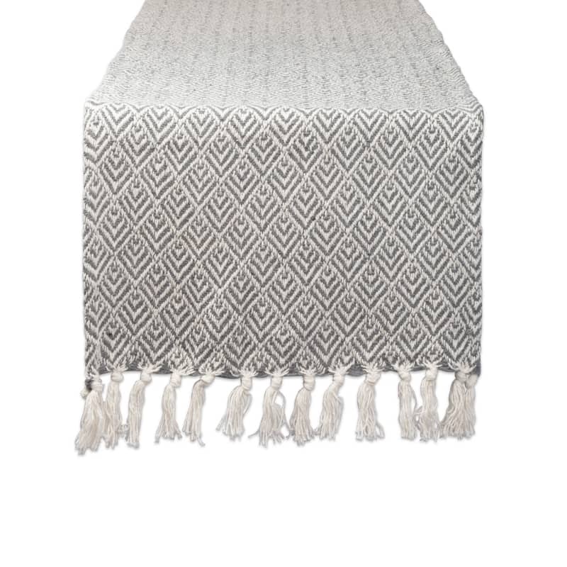 DII Braided Table Runner - 15x72 - Grey - Farmhouse