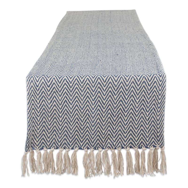 DII Braided Table Runner - 15x72 - Blue - Modern & Contemporary
