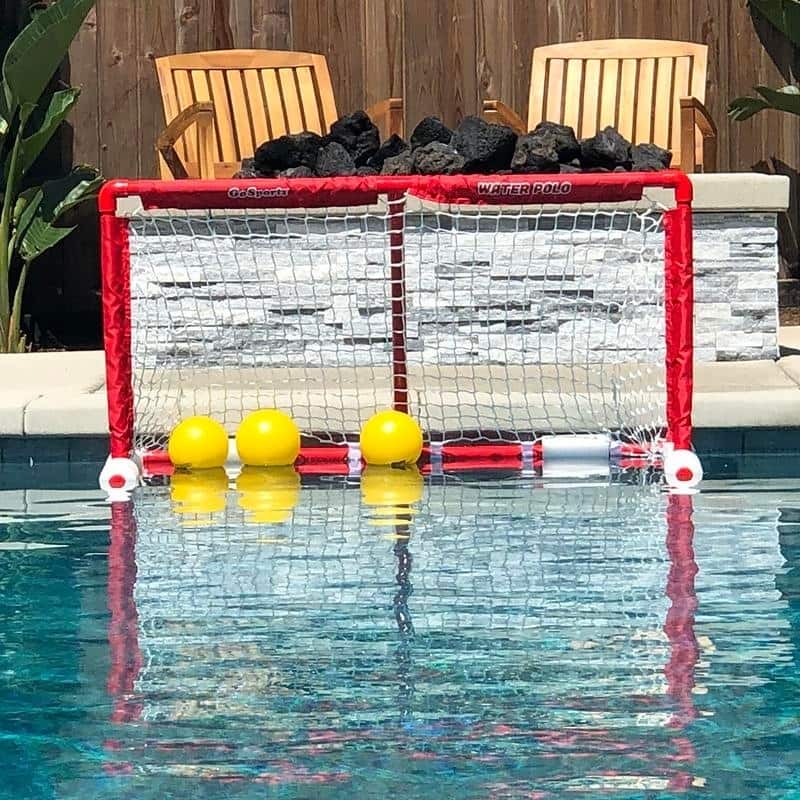 GoSports Floating Water Polo Game Set | Must Have Summer Pool Game | Includes Goal and 3 Balls