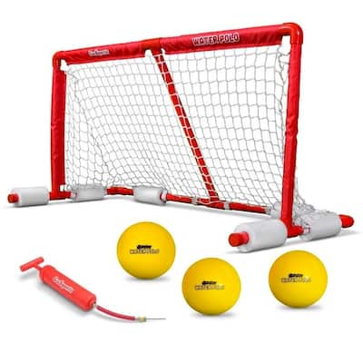 GoSports Floating Water Polo Game Set | Must Have Summer Pool Game | Includes Goal and 3 Balls