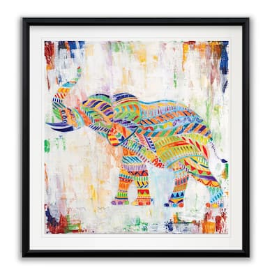 Magical Elephant -Framed Giclee Print