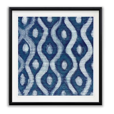 Shibori Blue IV -Framed Giclee Print