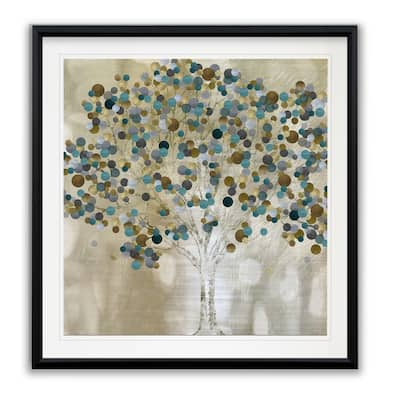 A Teal Tree -Framed Giclee Print