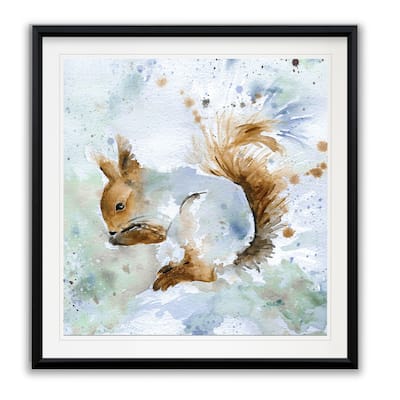 Squirrel -Framed Giclee Print