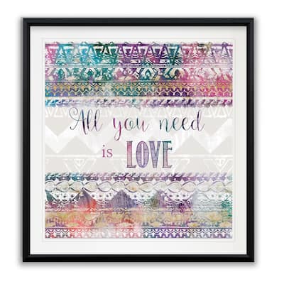 Boho Love -Framed Giclee Print