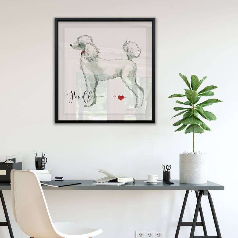 Must Love Poodles -Framed Giclee Print