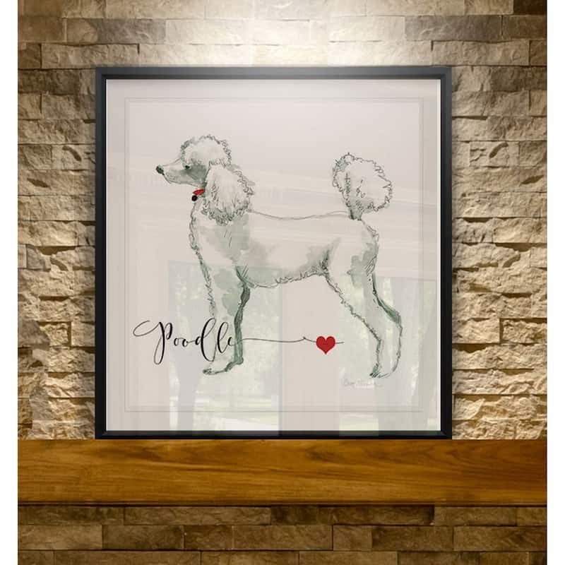 Must Love Poodles -Framed Giclee Print
