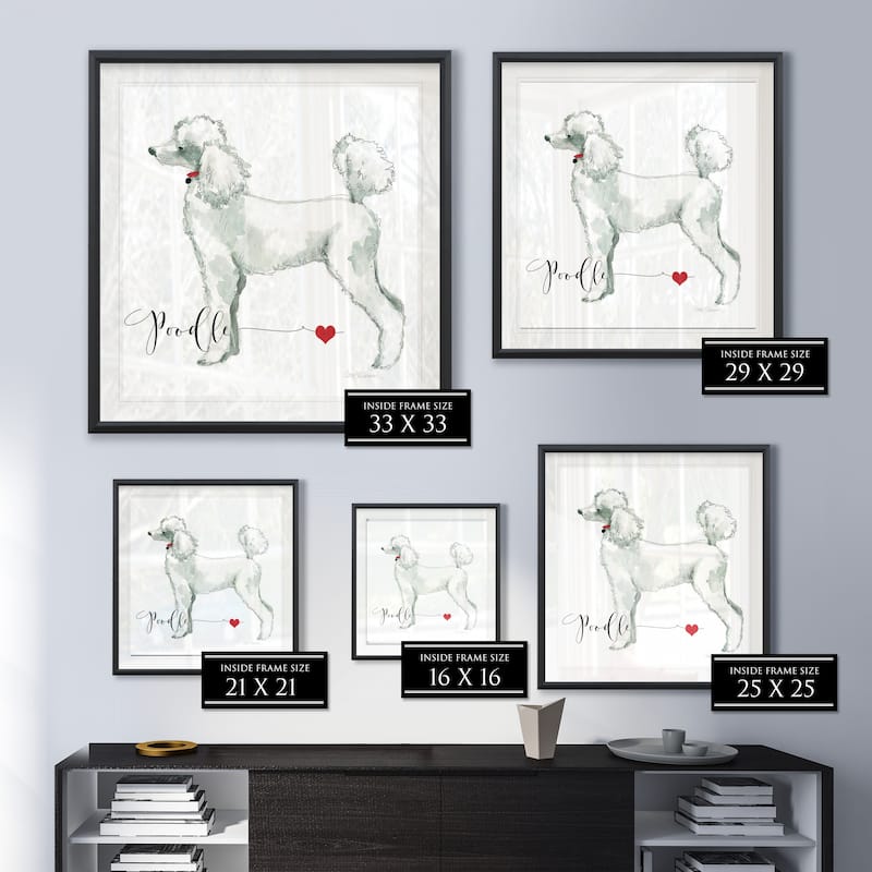 Must Love Poodles -Framed Giclee Print