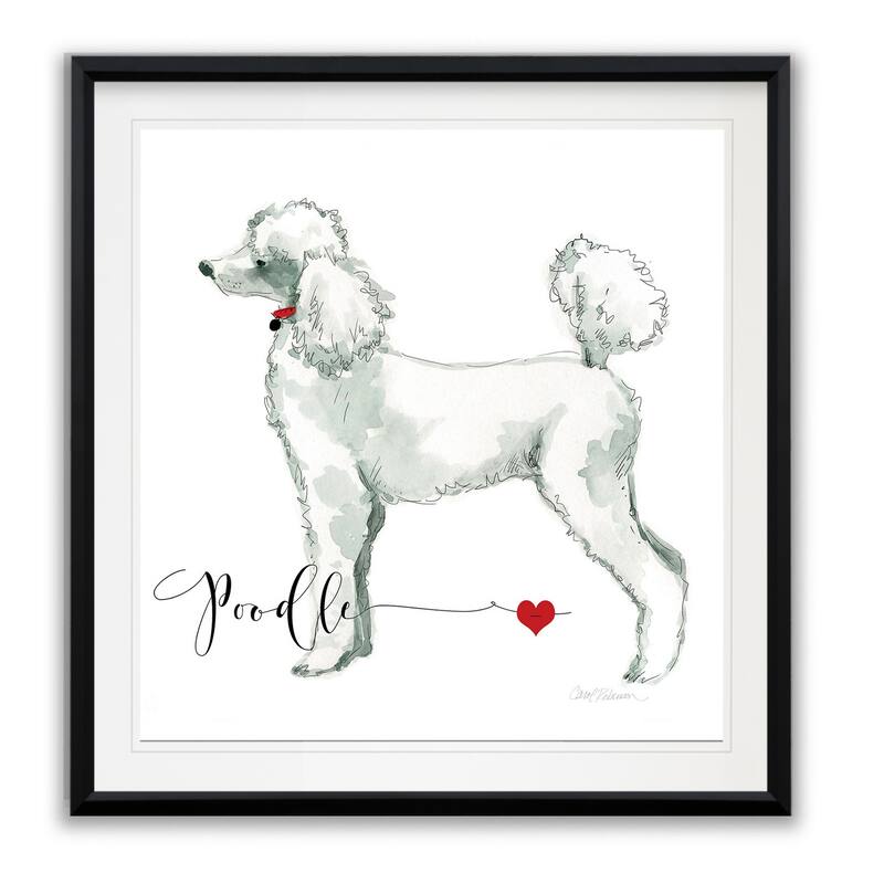Must Love Poodles -Framed Giclee Print